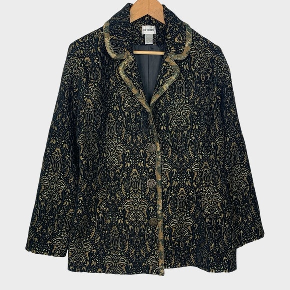 Chico’s Baroque Brocade Tapestry BlazerJacket - Picture 1 of 7
